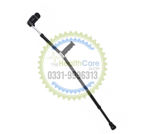 Adjustable walking stick cane with ergonomic handle