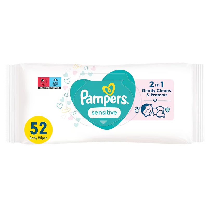 Pampers Sensitive baby wipes 52 pack